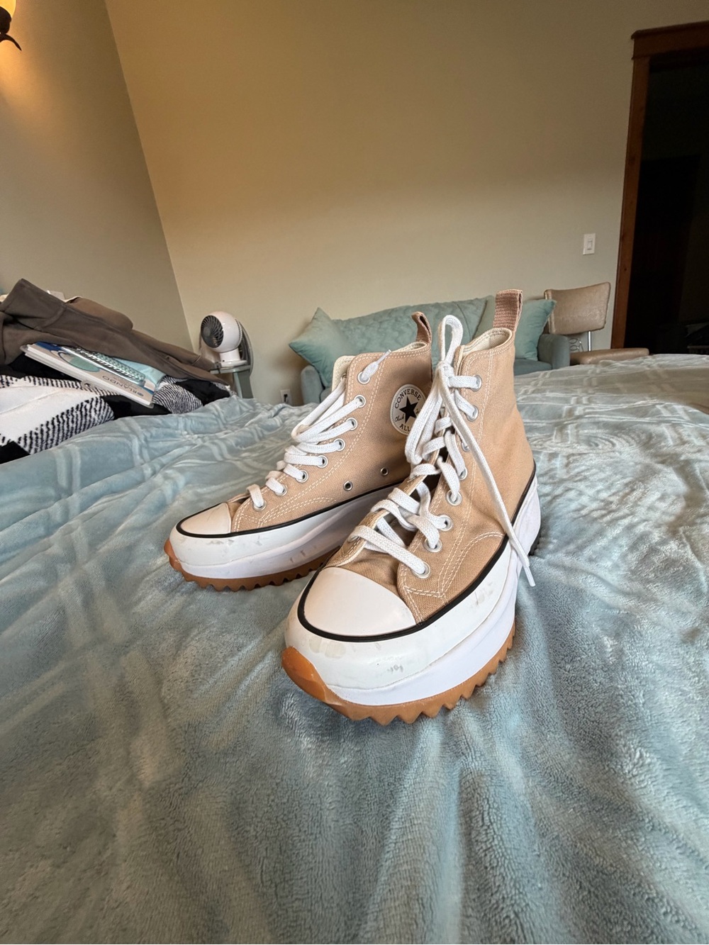 Converse Run Star Hike Platform High “Hemp”, style 172727C